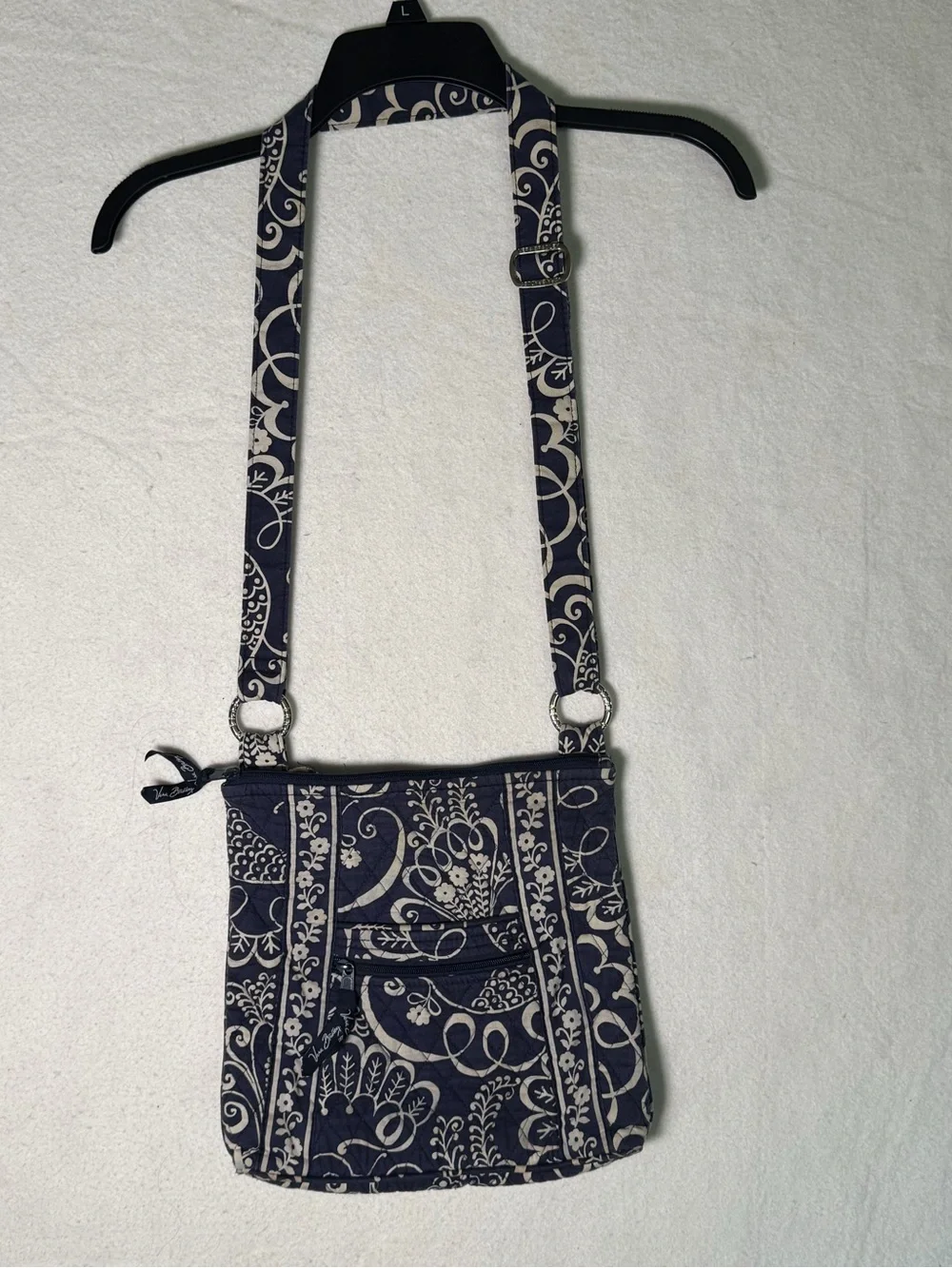 Vera Bradley Retired Twirly Bird Pattern Hipster Crossbody Bag - Picture 1 of 8